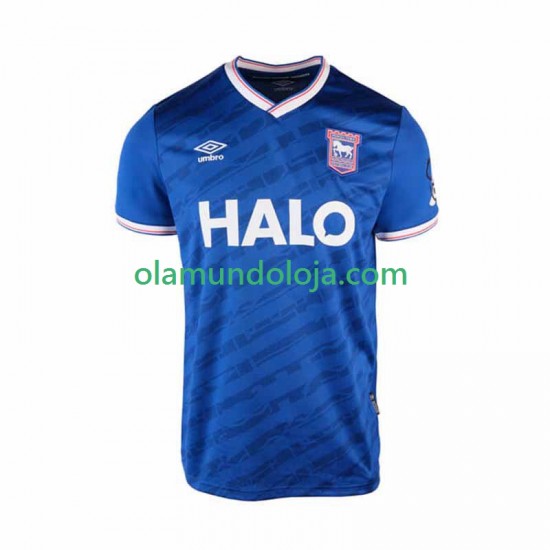 Camisola Ipswich Town Homem Equipamento Primeiro 2025-2026 Manga Curta